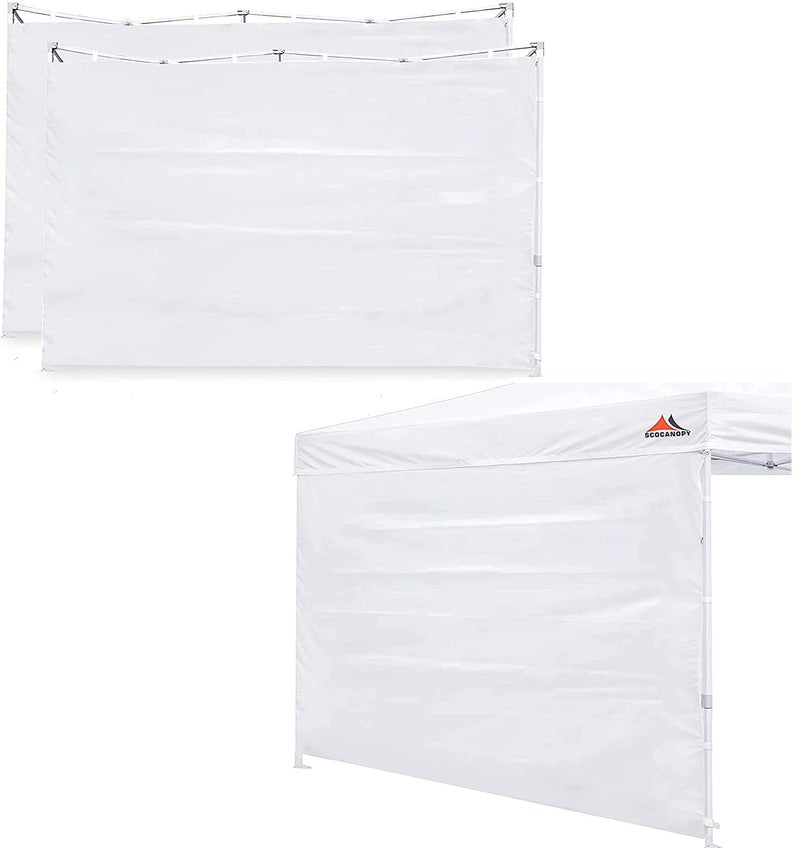 SCOCANOPY SideWall for 12x12ft Canopy Frame, 3 Pack SunWalls Only,(White) - Image 1